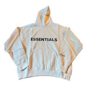 Fear of God Essentials Pullover Hoodie Applique Logo White